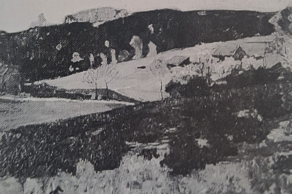 Landschaft mit Häusern, um 1905