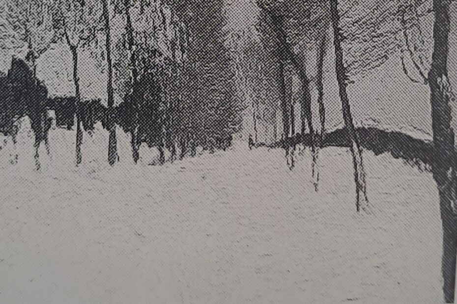 Landschaft im Schnee, um 1905