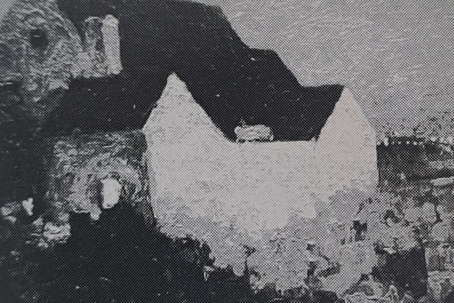 Gehöft bei Kaiserswerth im Mondschein, um 1906