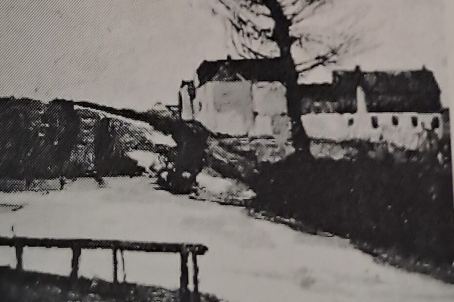Häuser am Wasser, um 1907
