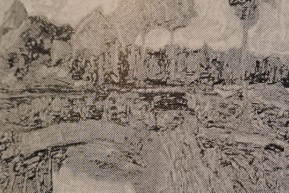 Brücke bei Angermund, um 1907
