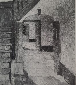Interieur mit Treppe, 1908