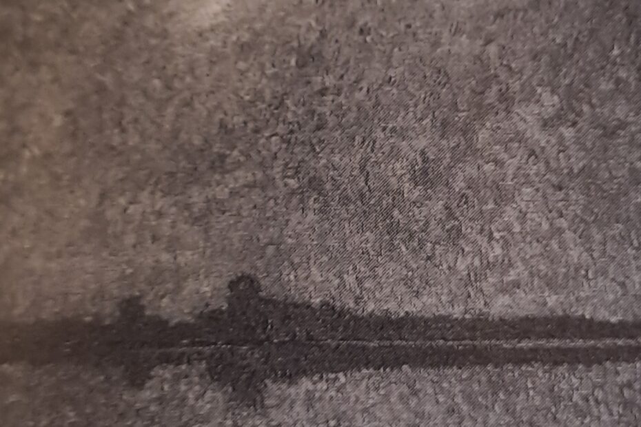 Rheinlandschaft im Nebel mit Sonne, 1909