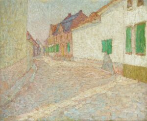 Straße in Zons, um 1908