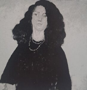 Mädchen mit aufgelöstem Haar, um 1909