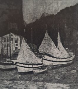 Hafen von Meta bei Sorrent, 1910