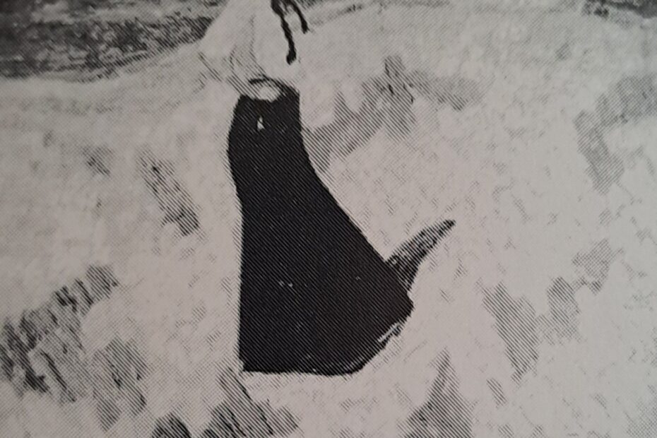 Bernhardine Bornemann am Strand in Heist, 1910