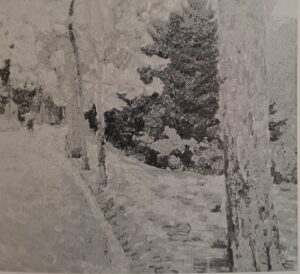 Waldeingang bei Bigge, um 1910