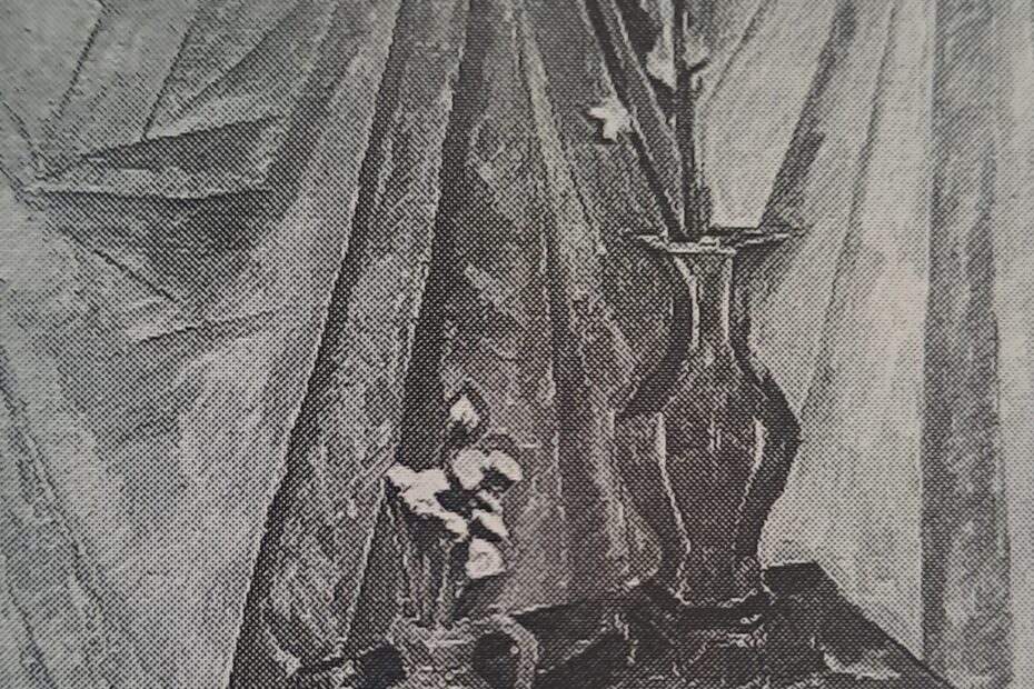 Stilleben mit Huflattich und Kirschblüten, 1914 - 1919
