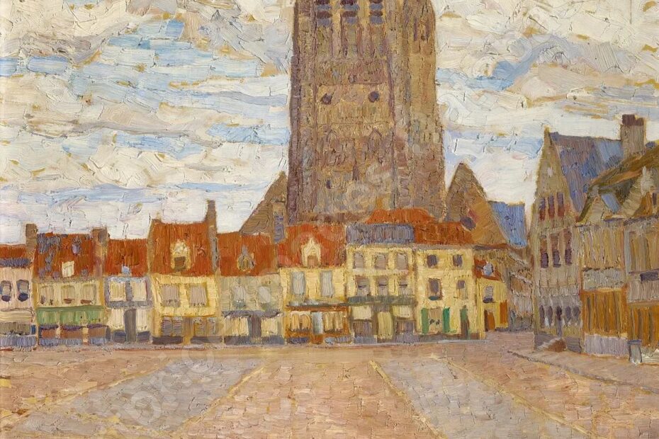 Markt in Furnes, 1909