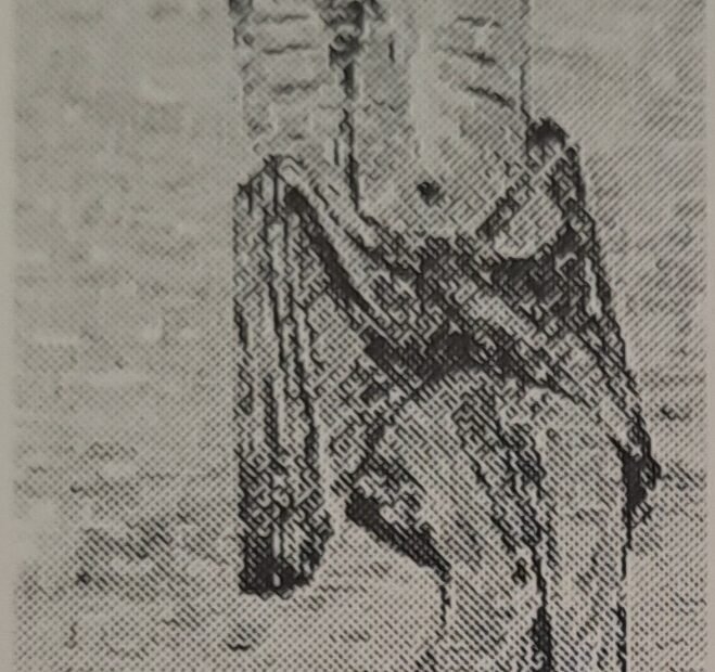 Alte Holzfigur, um 1915