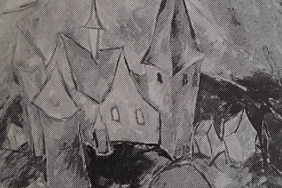 Kirche mit Sonne, Bigge, 1919 - 1920