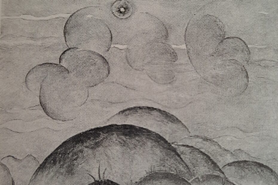 Landschaft, glasierter Ton, 1920 - 1921