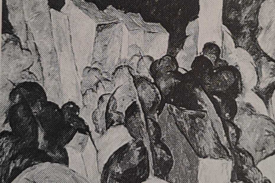 Landschaft in Schwarz, 1920