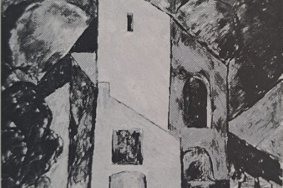 Häuser mit Wolken, 1921