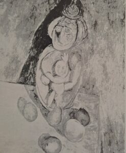Eickelborner Figur mit Früchten, um 1925