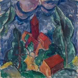 Dorf im Wald, um 1920