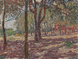 Pappeln in der Sonne, um 1909