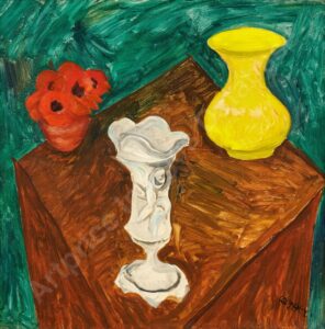 Stilleben mit drei Vasen, 1918 - 1919