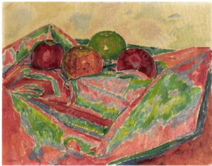 Stillleben mit Äpfeln, 1915