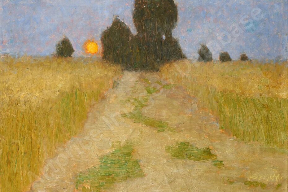 landschaft mit mond
